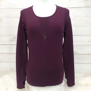 NWT Fabletics Long Sleeve Top • Sz M • Purple